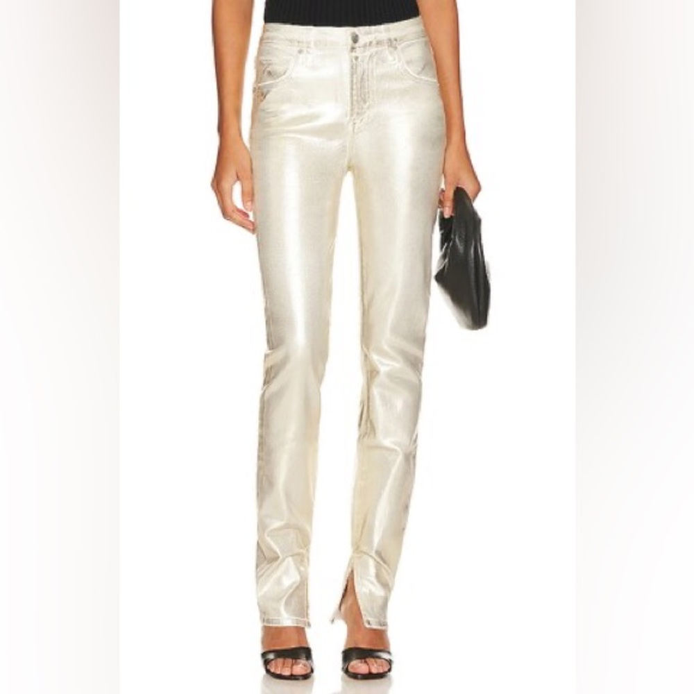 Rae High Rise Skinny in Gold Foil SIMKHAI
NWT